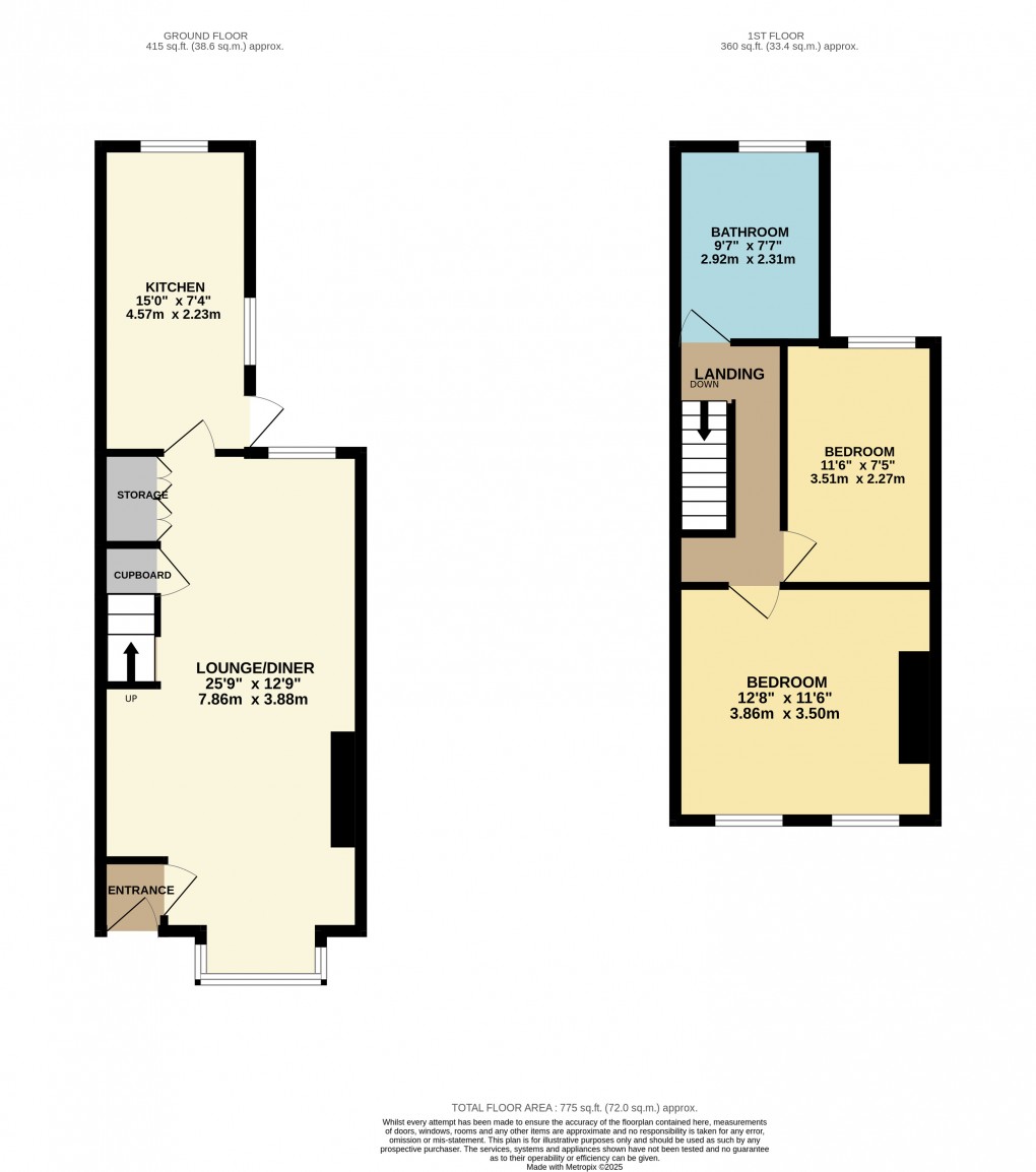 Floorplan for Houghton Regis, Bedfordshire
