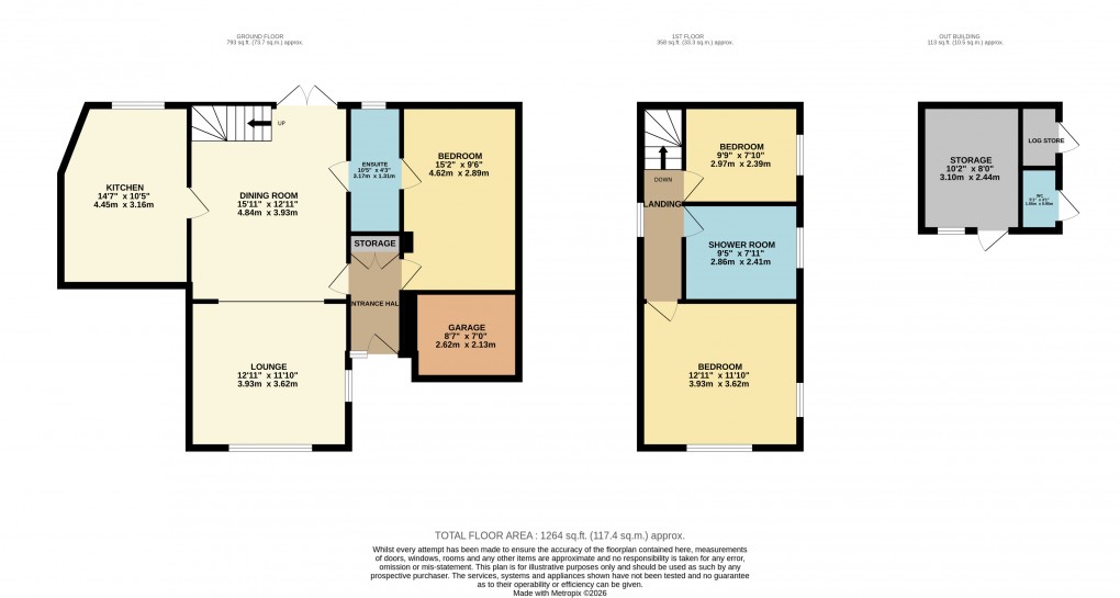 Floorplan for Houghton Regis, Bedfordshire