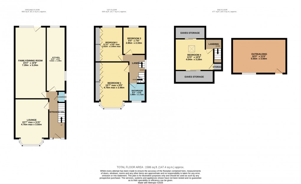 Floorplan for Luton, Bedfordshire