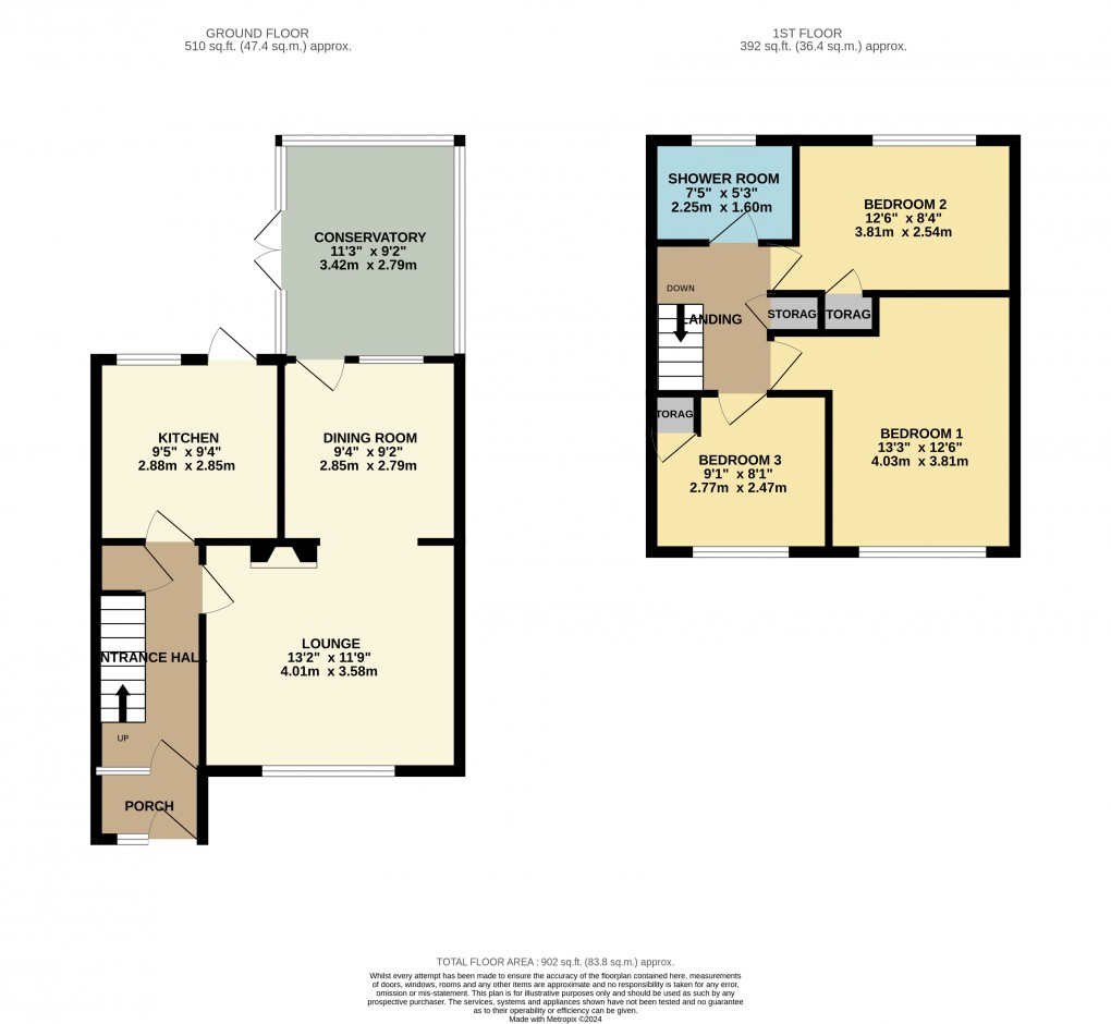 Floorplan for Houghton Regis, Dunstable, Bedfordshire