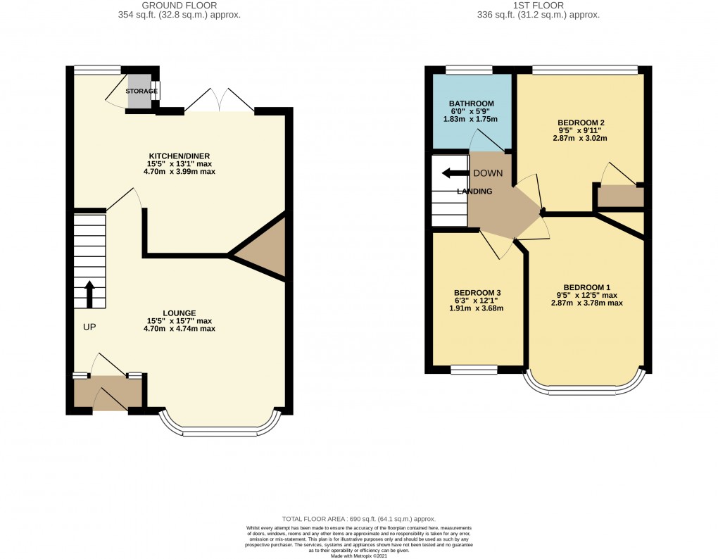 Floorplan for Luton, Bedfordshire