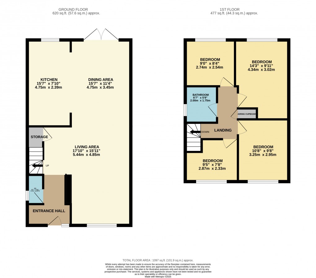 Floorplan for Houghton Regis, Dunstable, Bedfordshire
