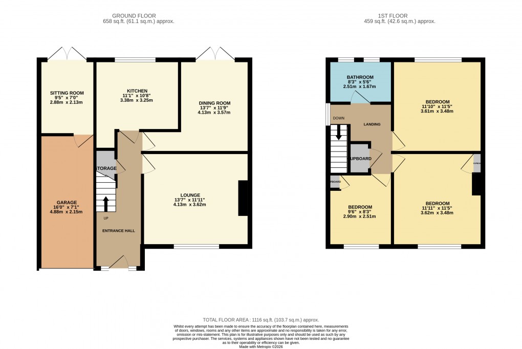 Floorplan for Luton, Bedfordshire