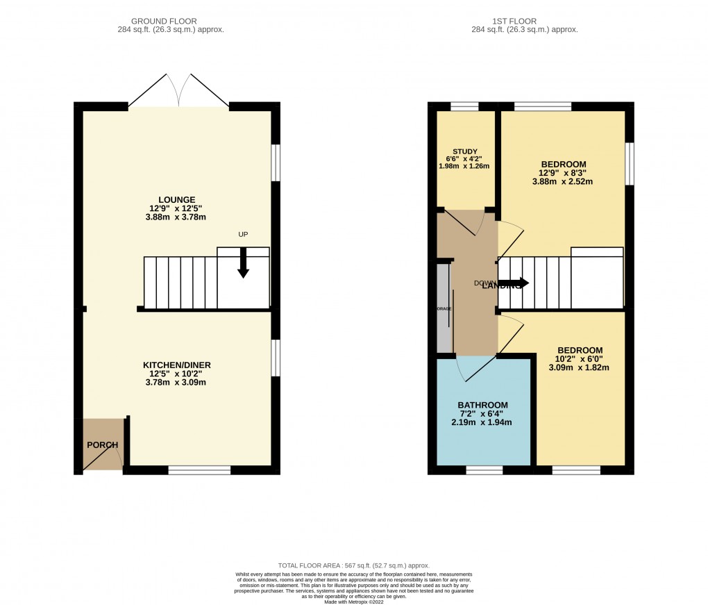 Floorplan for Luton, Bedfordshire