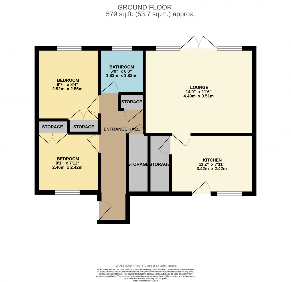 Floorplan for Houghton Regis, Dunstable, Bedfordshire