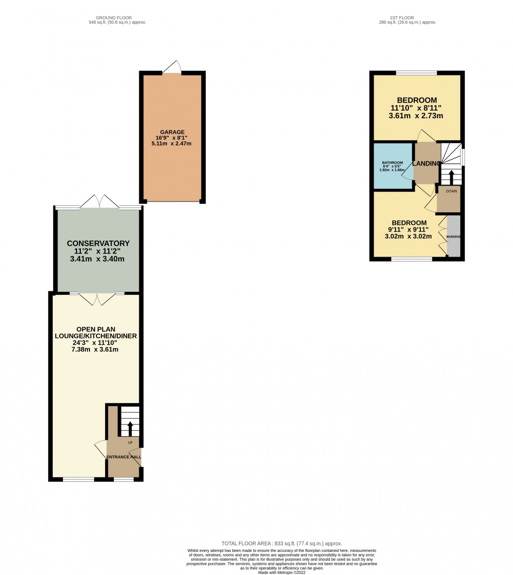 Floorplan for Houghton Regis, Dunstable, Bedfordshire