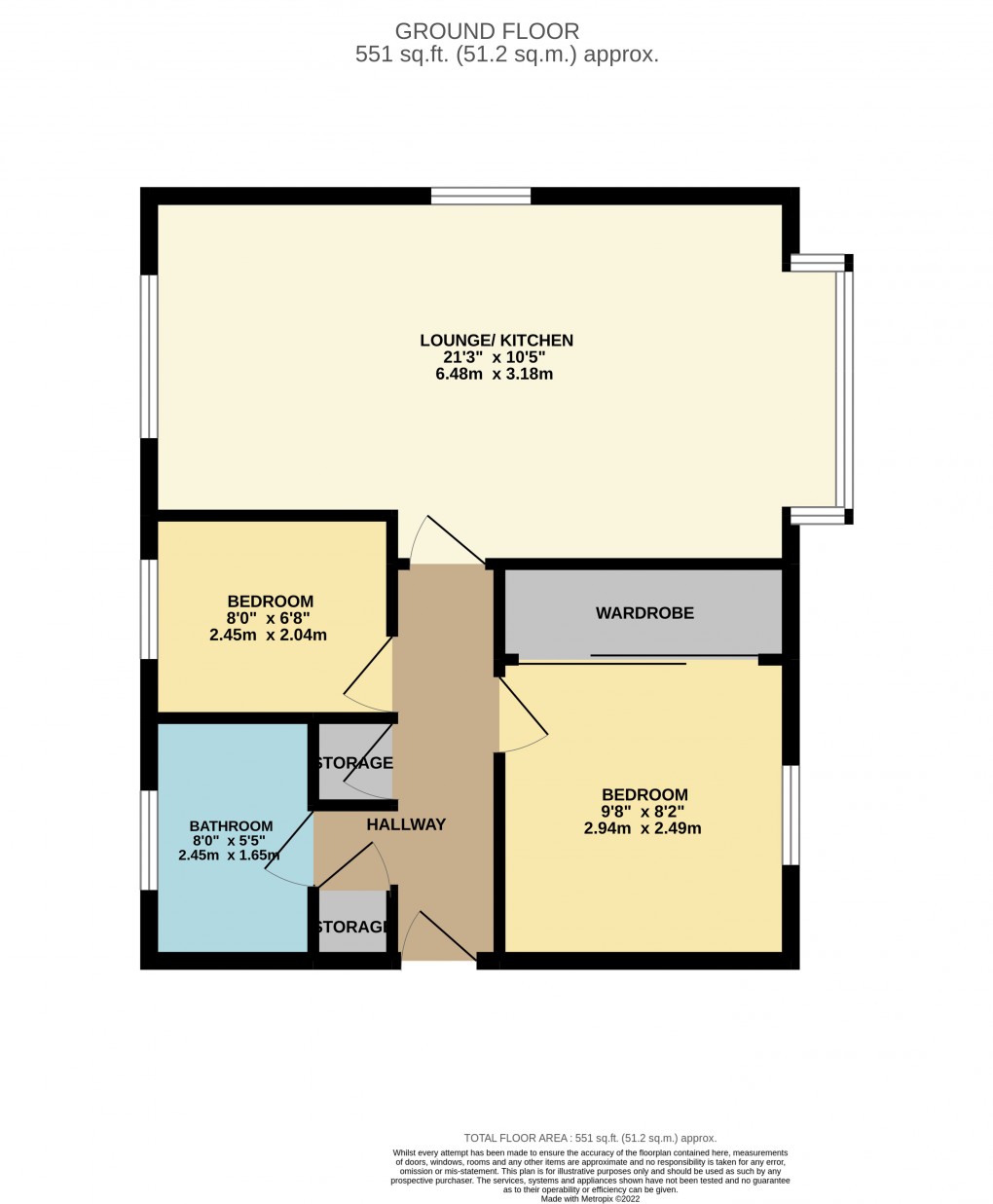 Floorplan for Luton, Bedfordshire