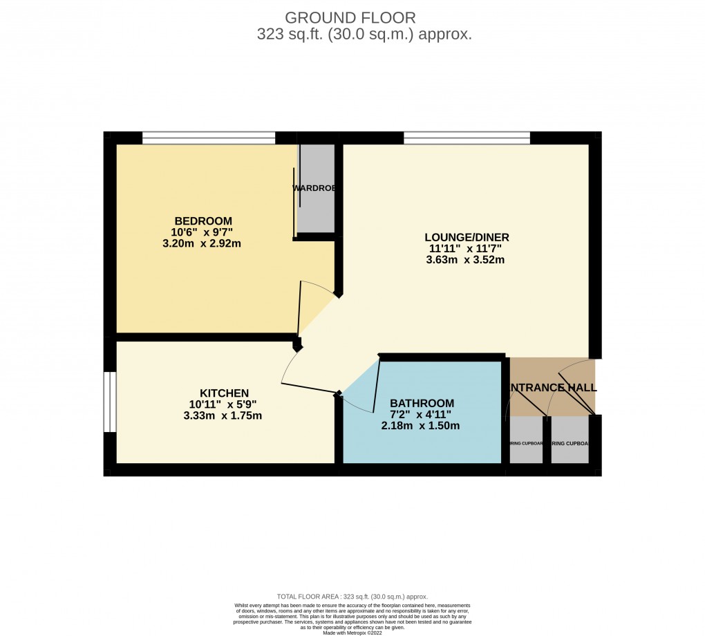 Floorplan for Leagrave, Luton, Bedfordshire