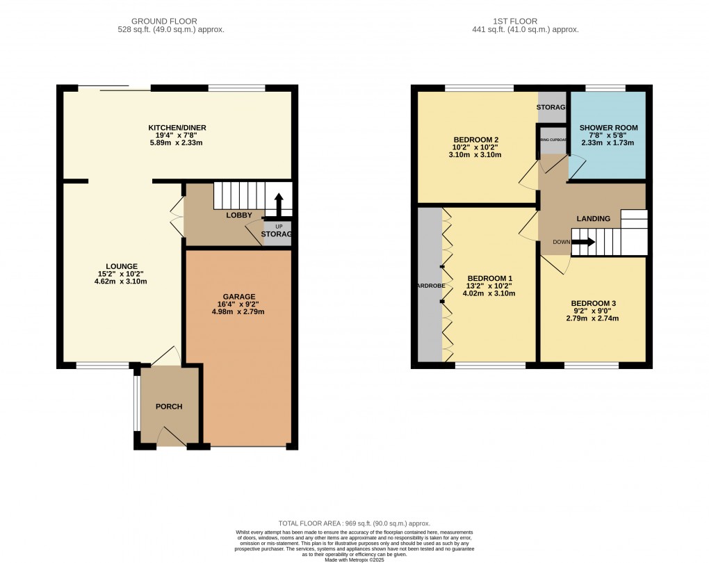 Floorplan for Luton, Bedfordshire