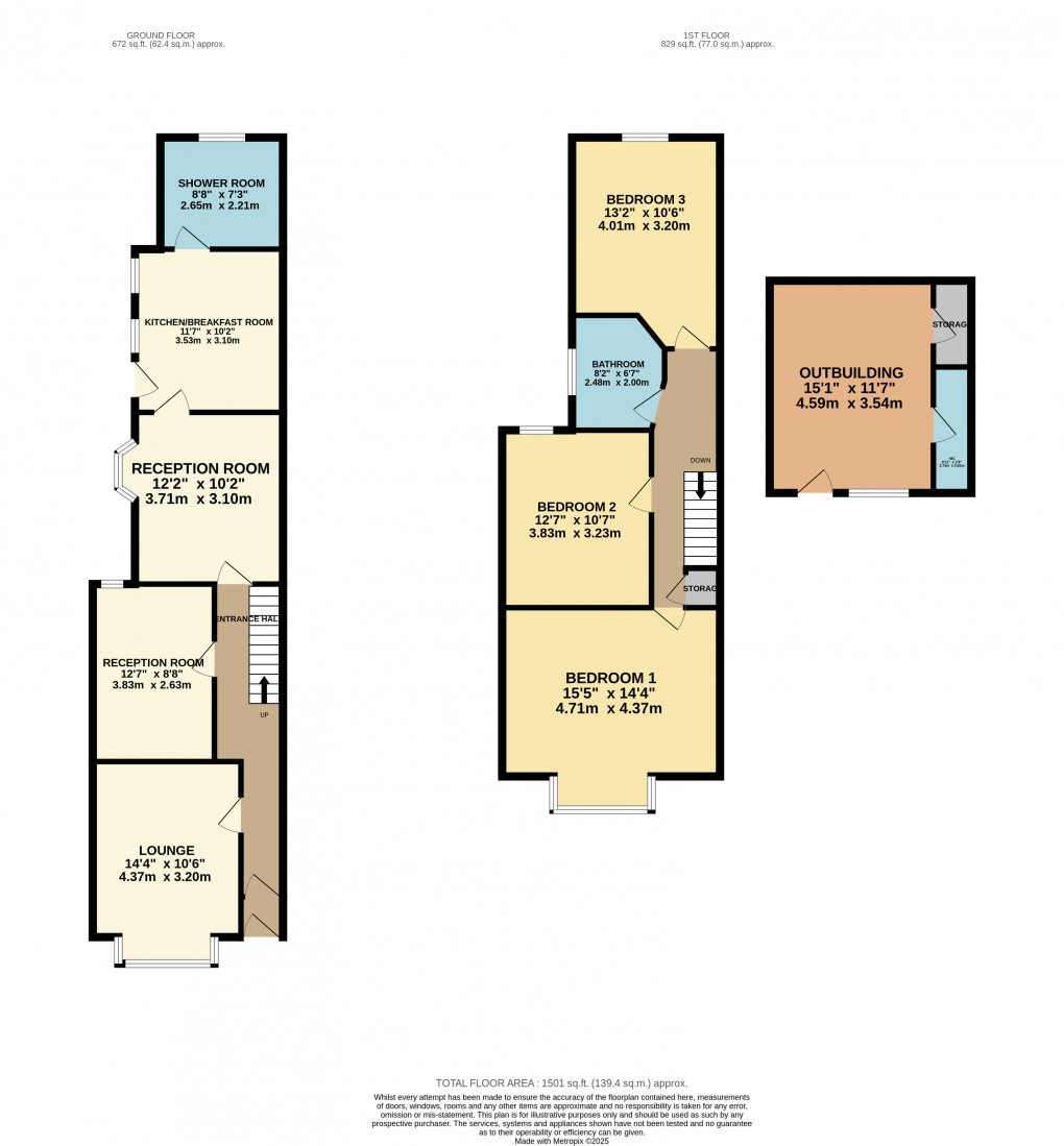 Floorplan for Luton, Bedfordshire