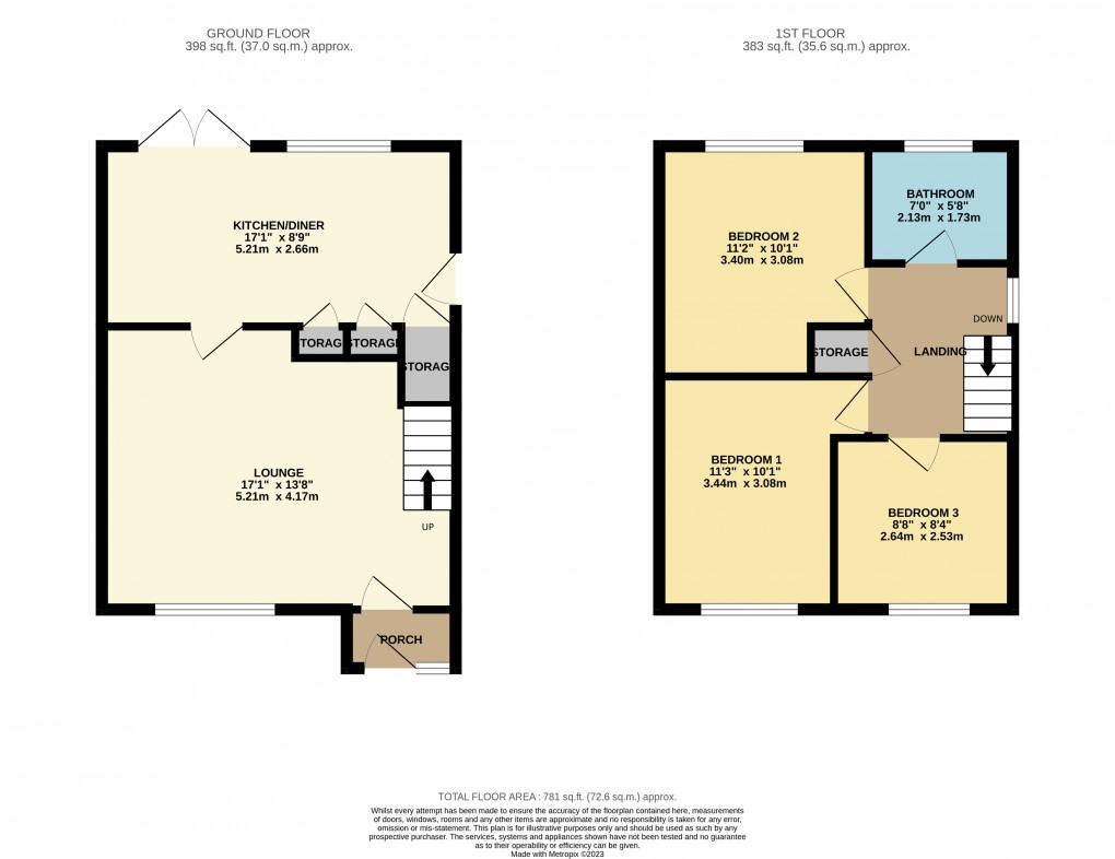 Floorplan for Luton, Bedfordshire