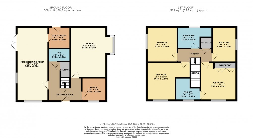 Floorplan for Houghton Regis, Dunstable, Bedfordshire