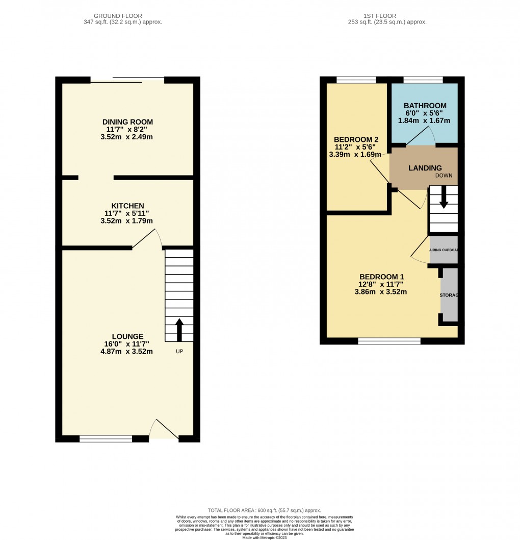 Floorplan for Luton, Bedfordshire