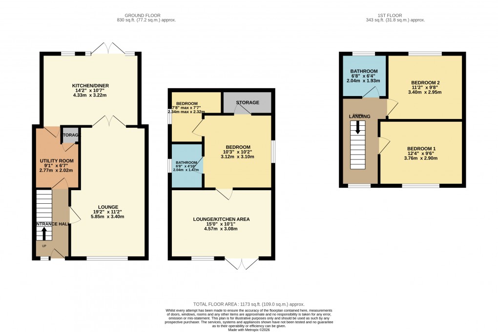 Floorplan for Luton, Bedfordshire