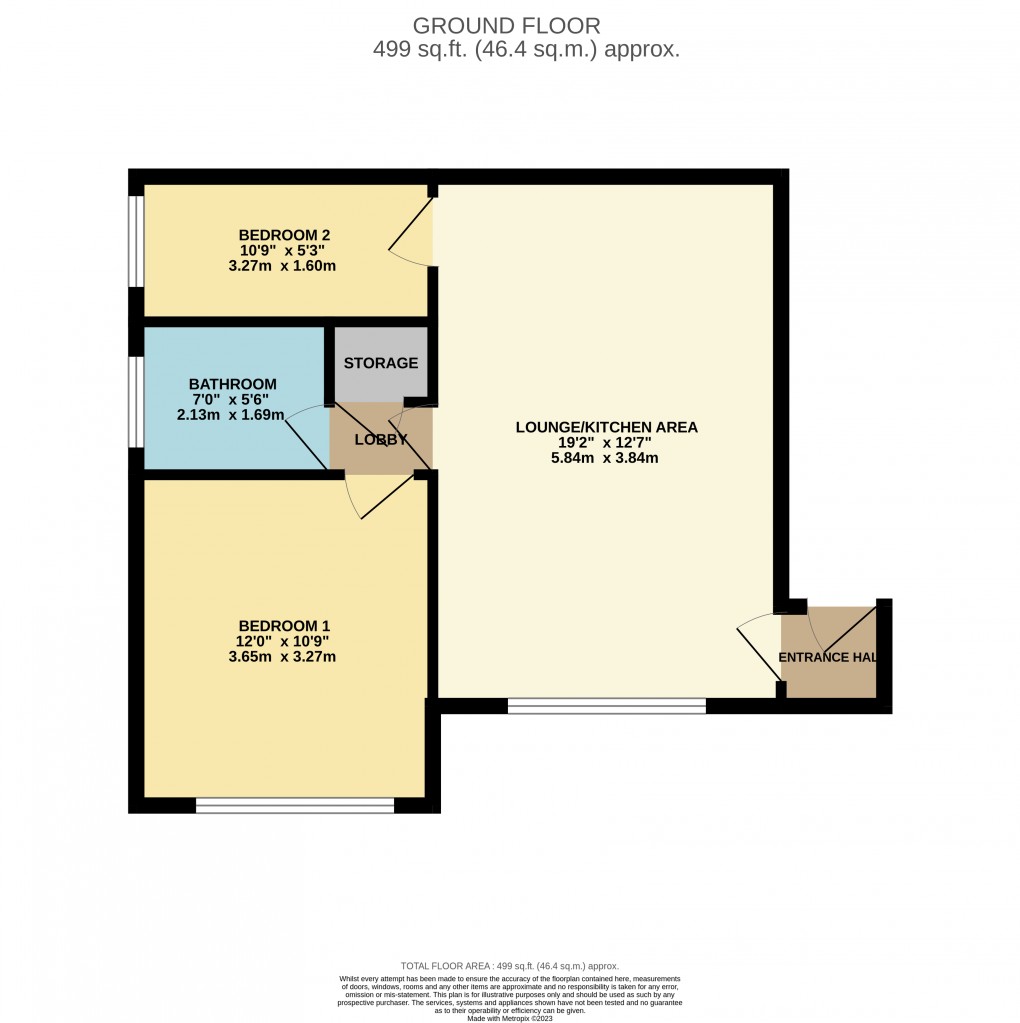 Floorplan for Luton, Bedfordshire