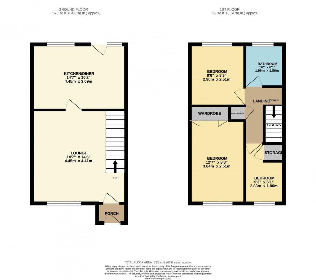 Floorplan for Houghton Regis, Dunstable, Bedfordshire