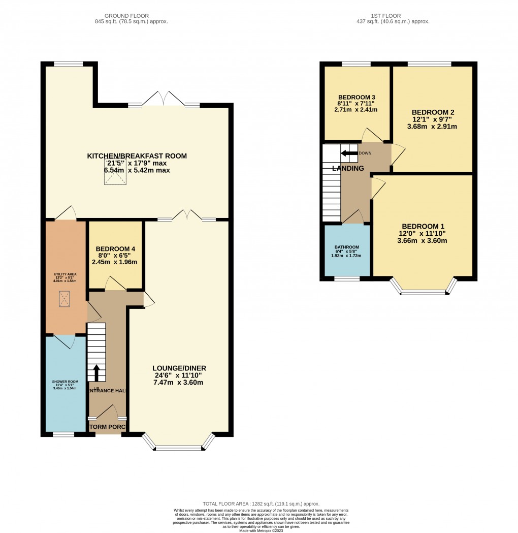 Floorplan for Luton, Bedfordshire