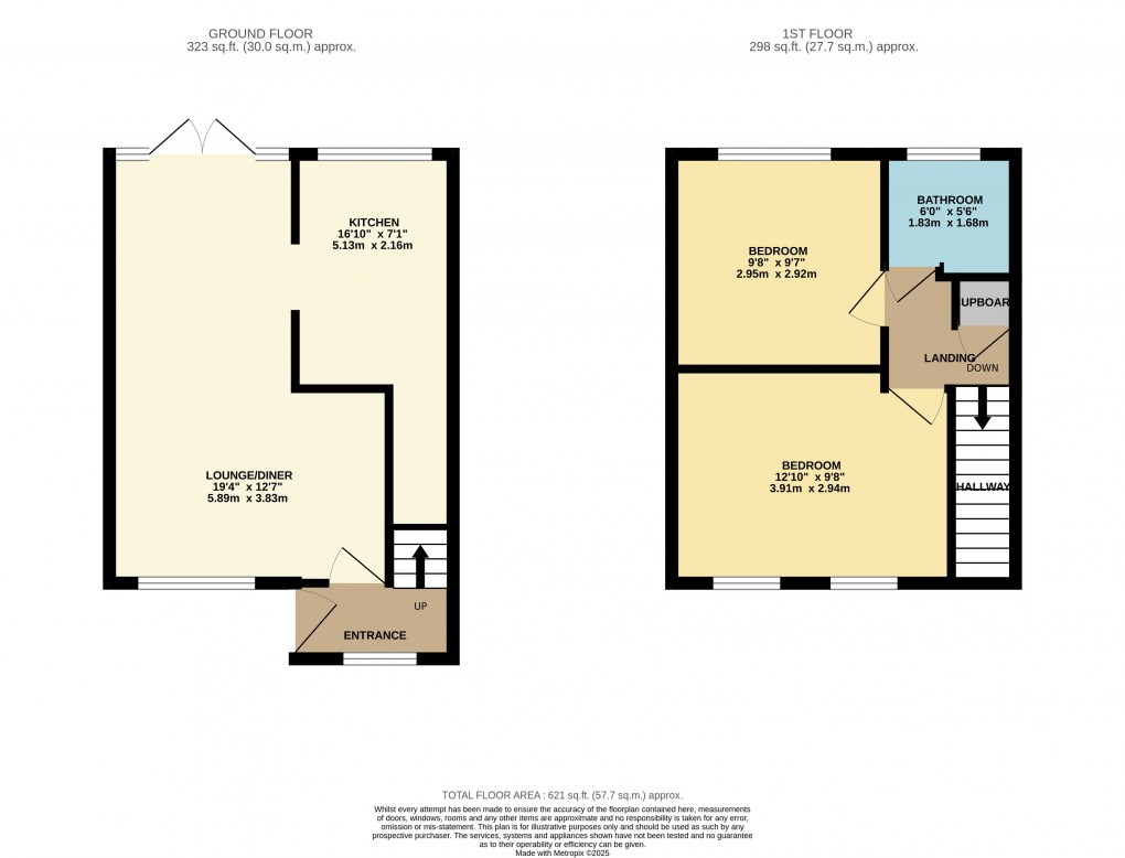 Floorplan for Houghton Regis, Dunstable, Bedfordshire
