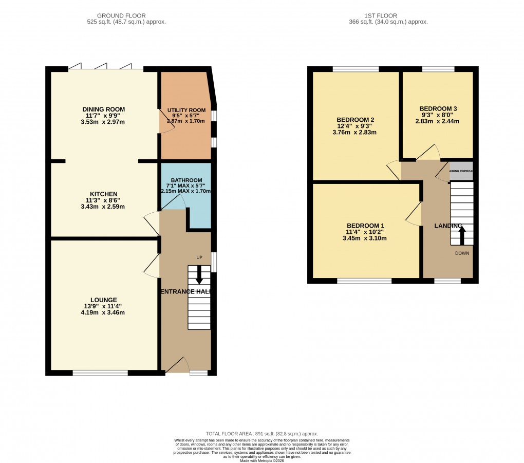 Floorplan for Luton, Bedfordshire