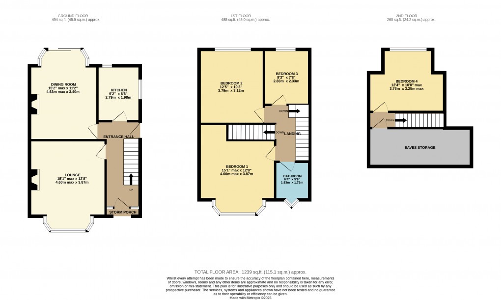 Floorplan for Luton, Bedfordshire