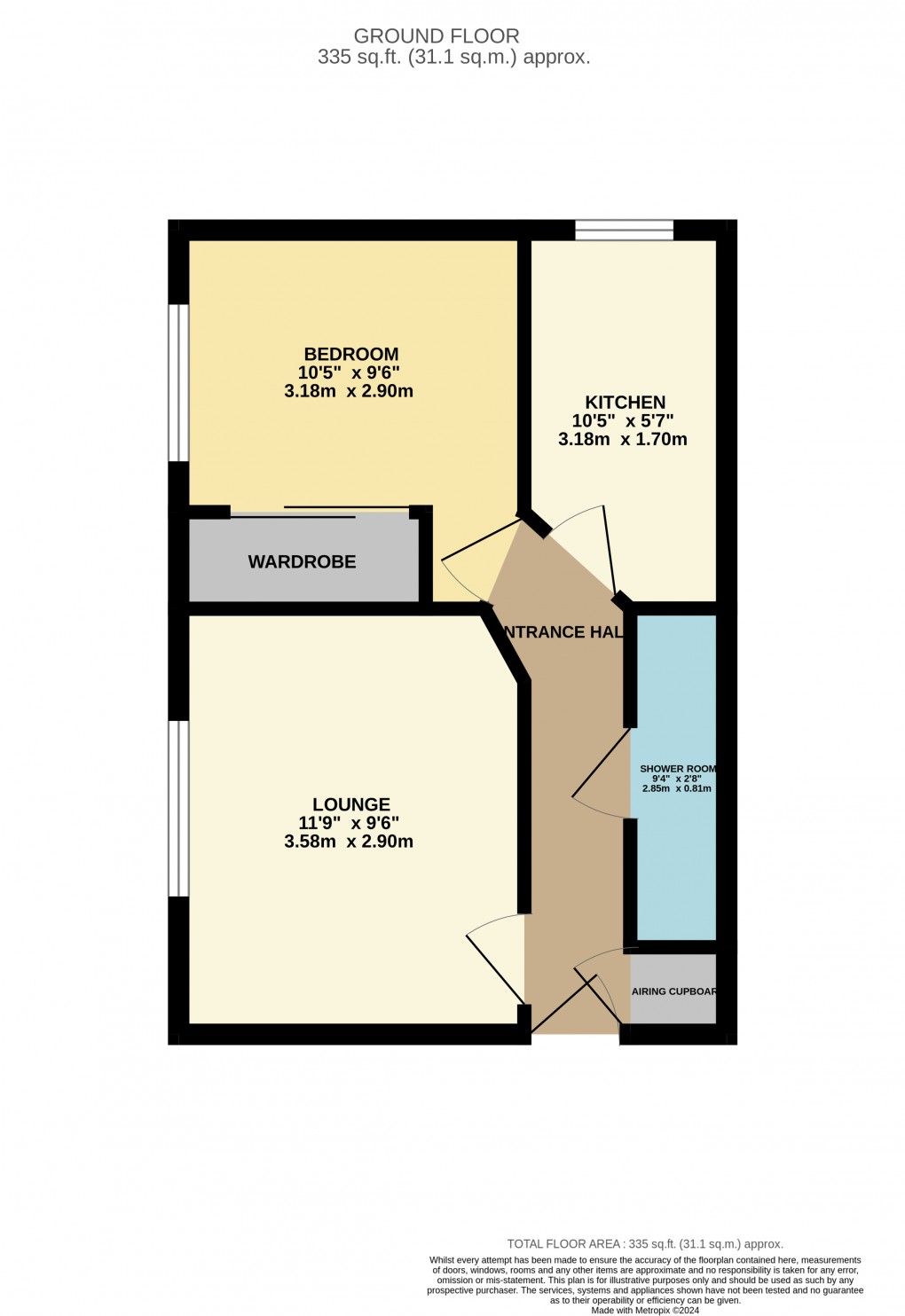 Floorplan for Leagrave, Luton, Bedfordshire