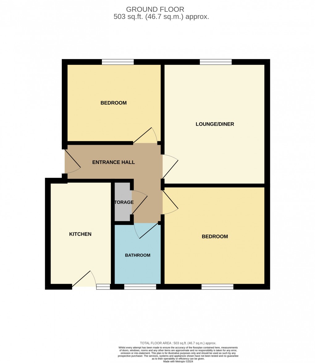Floorplan for Dunstable, Bedfordshire