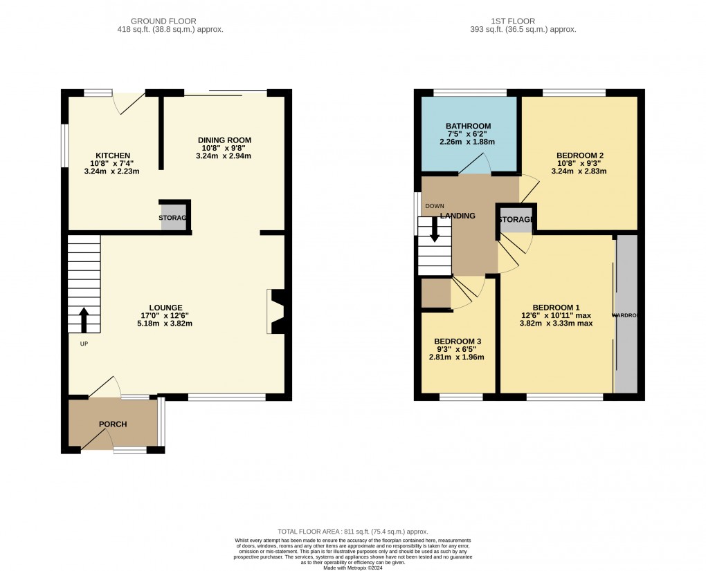 Floorplan for Luton, Bedfordshire