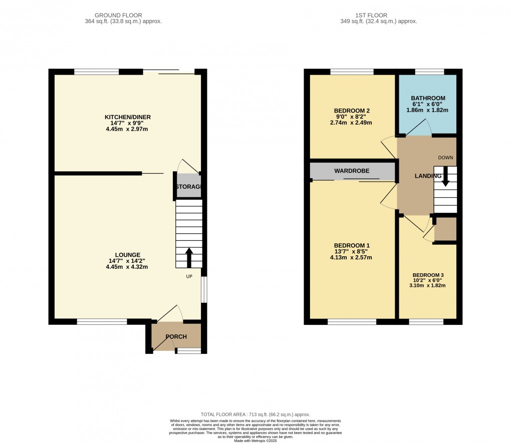 Floorplan for Luton, Bedfordshire