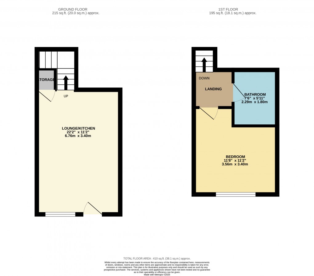 Floorplan for Luton, Bedfordshire