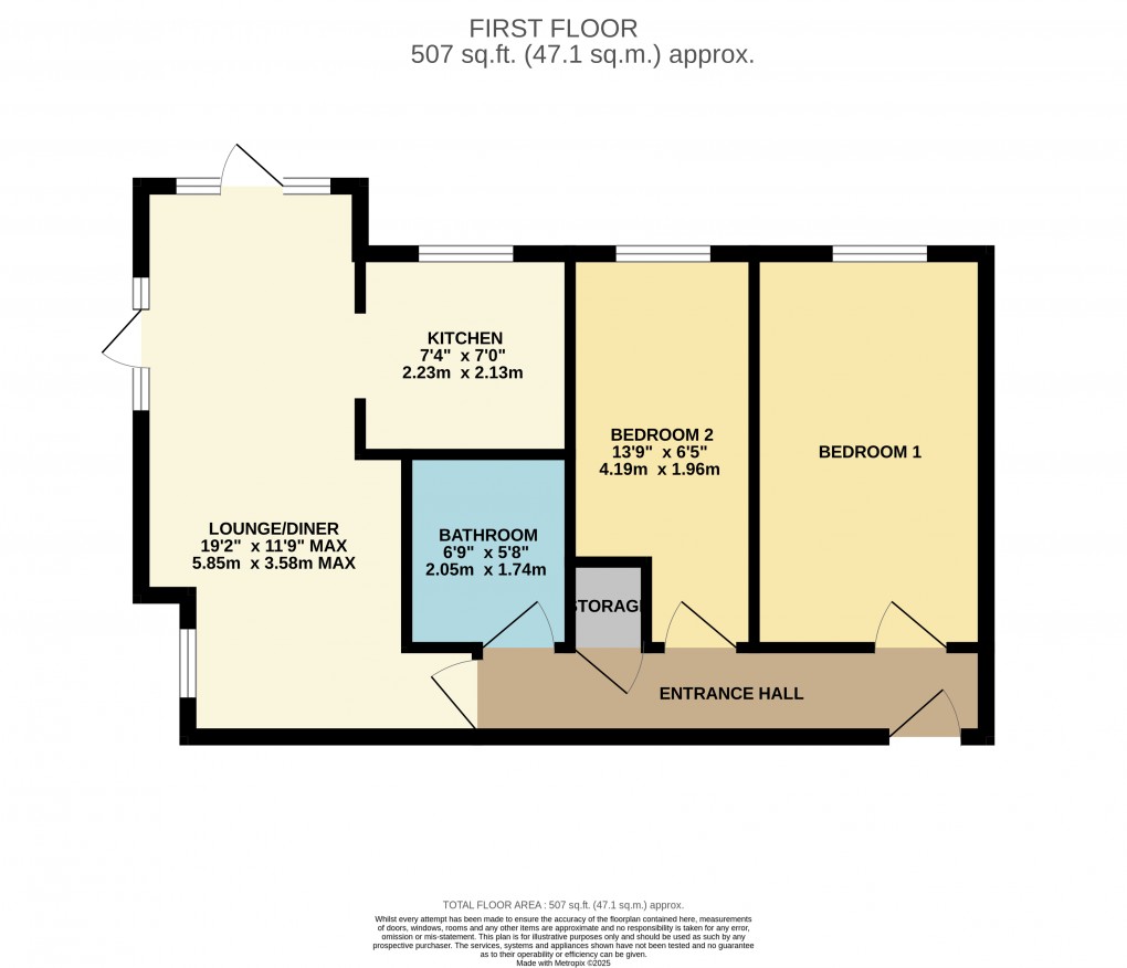 Floorplan for Luton, Bedfordshire