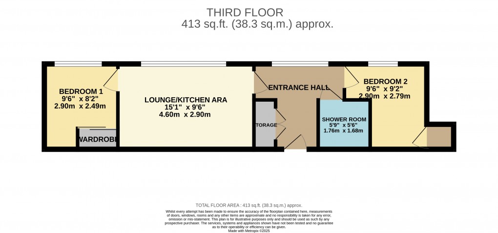 Floorplan for Luton, Bedfordshire