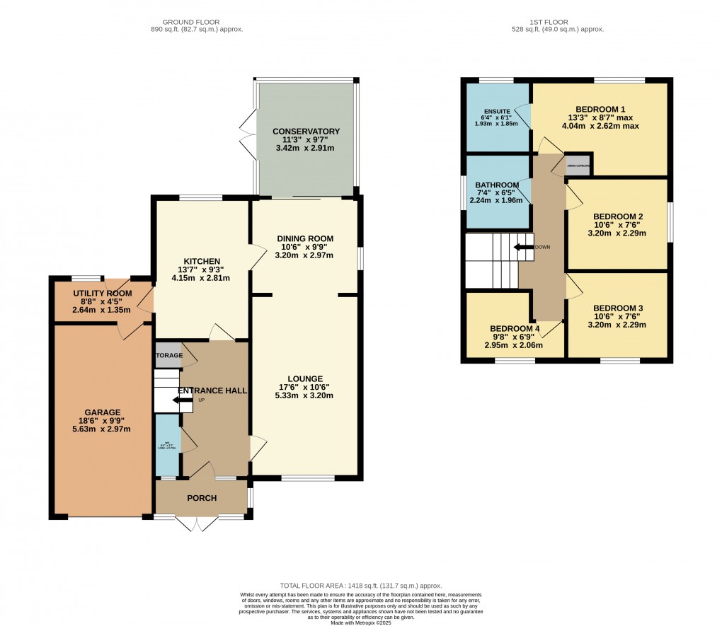 Floorplan for Luton, Bedfordshire