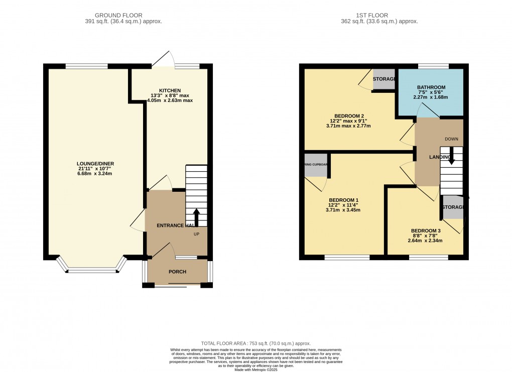 Floorplan for Luton, Bedfordshire