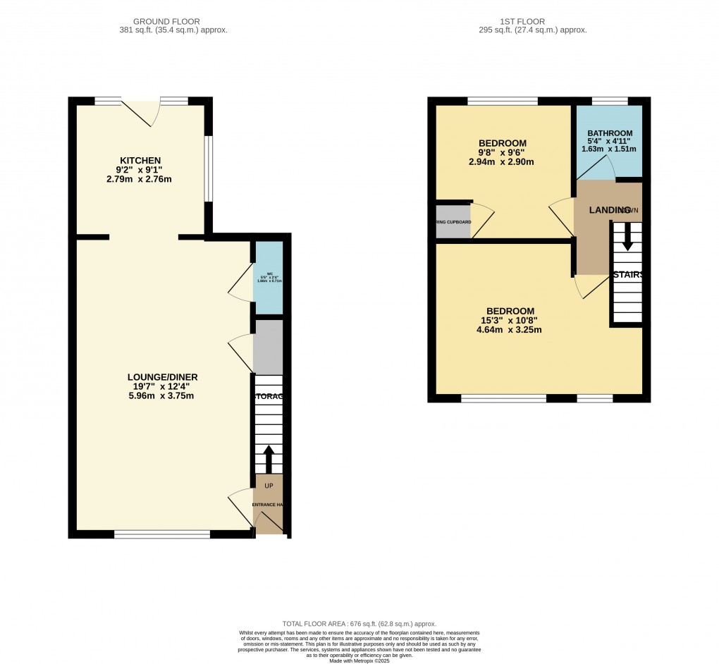 Floorplan for Houghton Regis, Dunstable, Bedfordshire