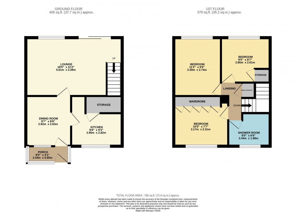 Floorplan for Houghton Regis, Dunstable, Bedfordshire