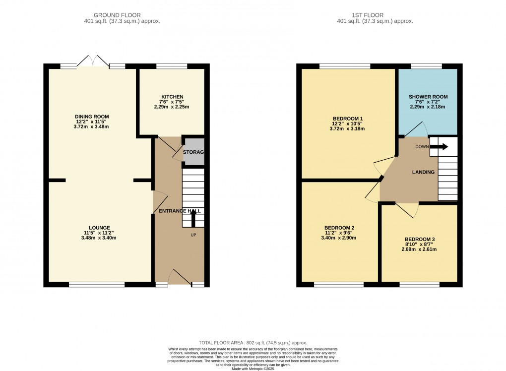 Floorplan for Luton, Bedfordshire