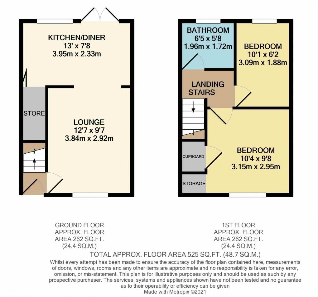 Floorplan for Houghton Regis, Dunstable, Bedfordshire