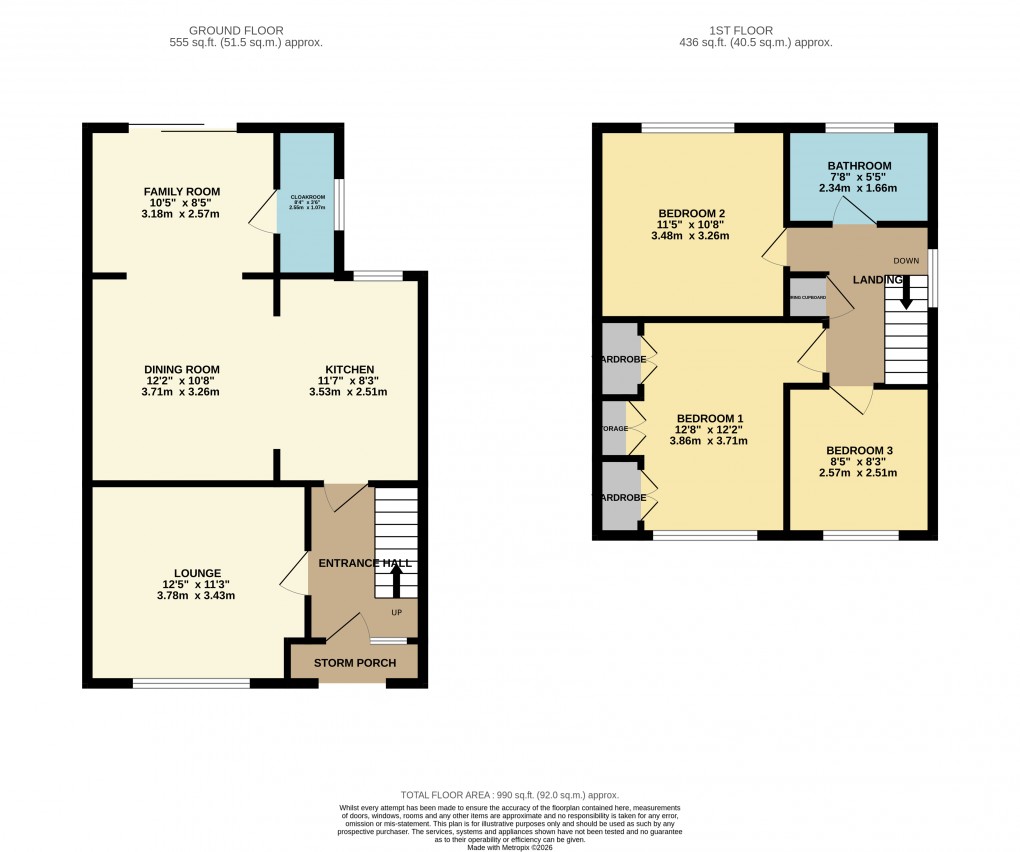 Floorplan for Luton, Bedfordshire