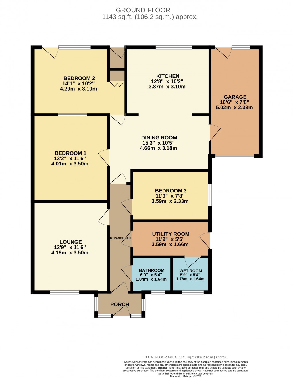 Floorplan for Luton, Bedfordshire