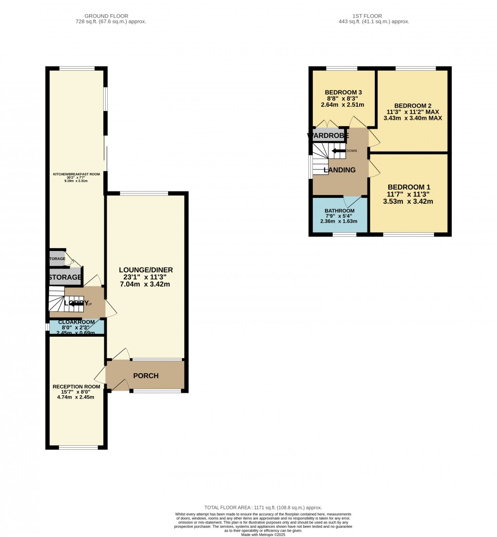 Floorplan for Luton, Bedfordshire