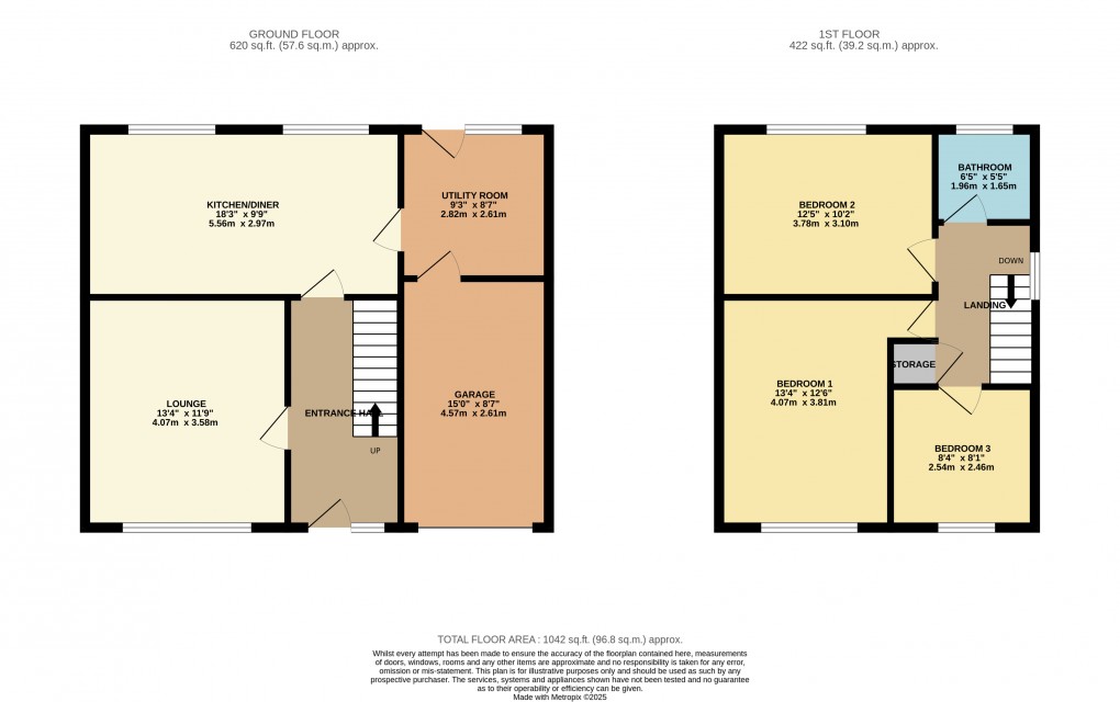 Floorplan for Luton, Bedfordshire