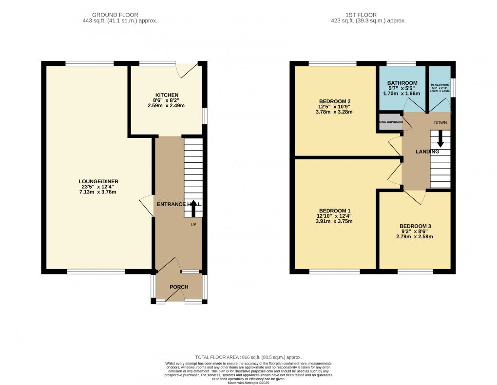 Floorplan for Luton, Bedfordshire