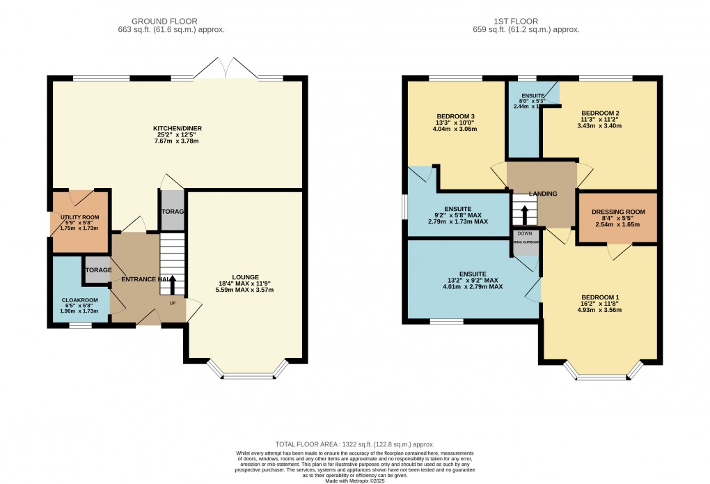 Floorplan for Caddington, Luton, Bedfordshire