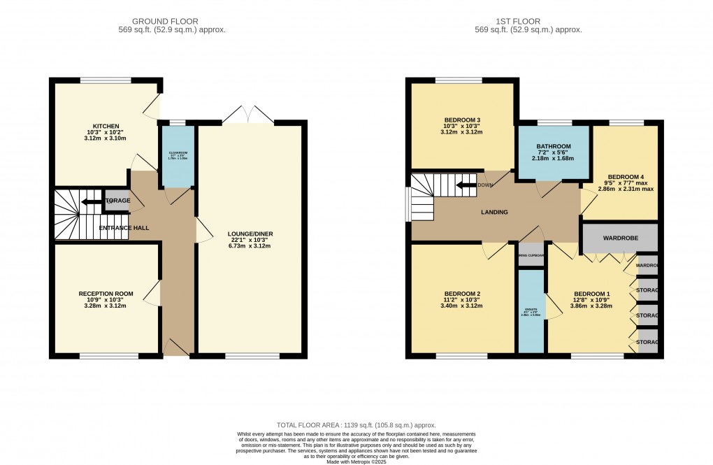 Floorplan for Luton, Bedfordshire