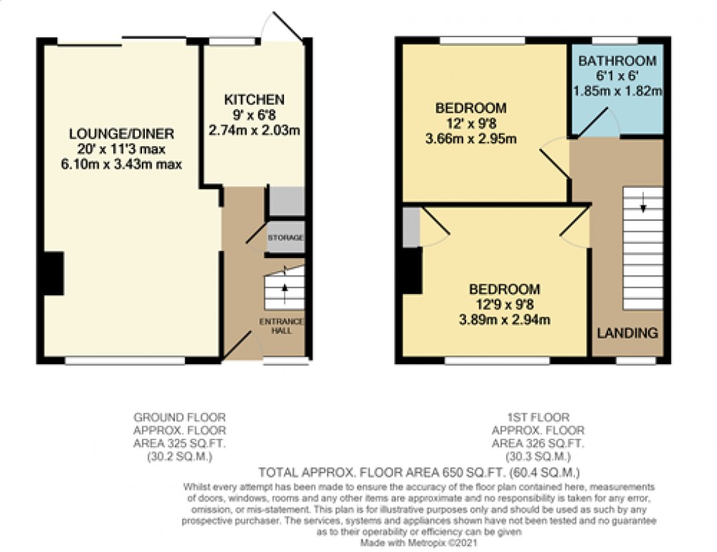 Floorplan for Luton, Bedfordshire