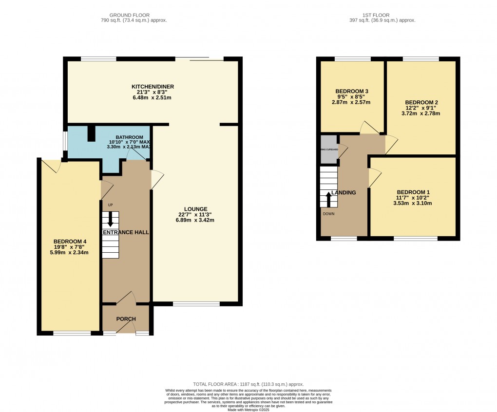 Floorplan for Luton, Bedfordshire