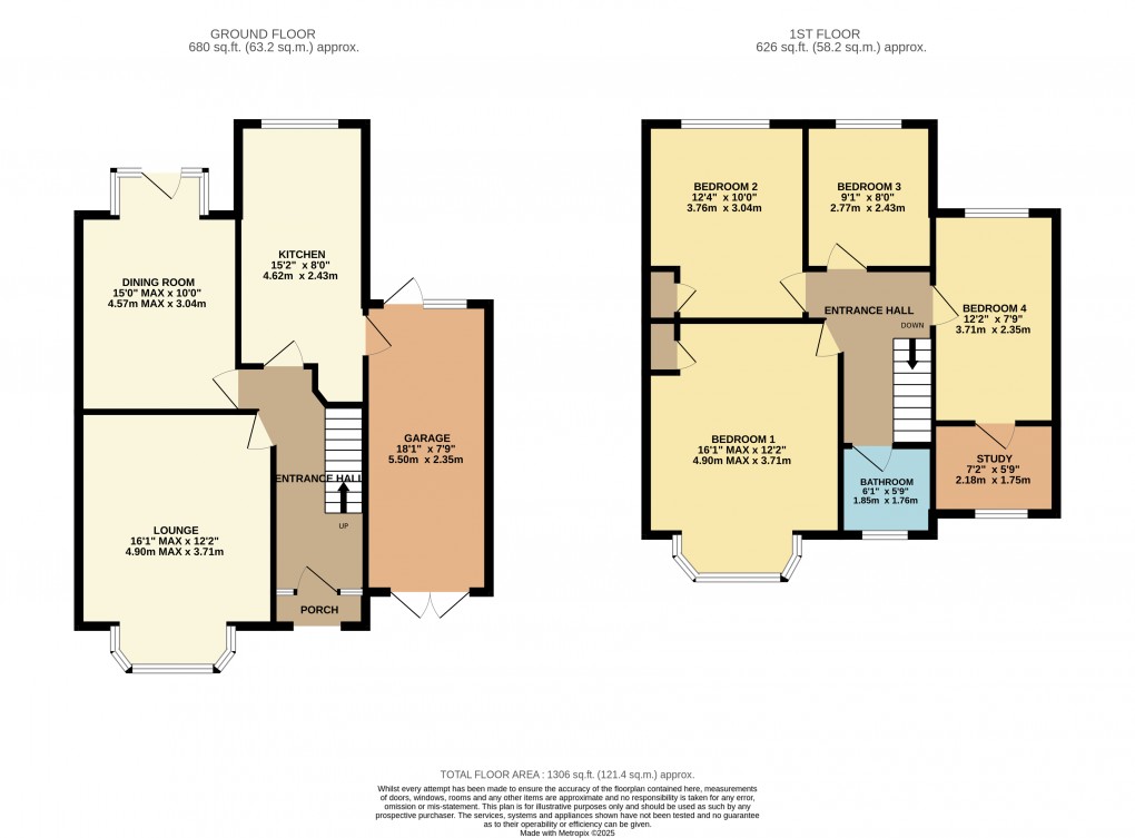 Floorplan for Luton, Bedfordshire