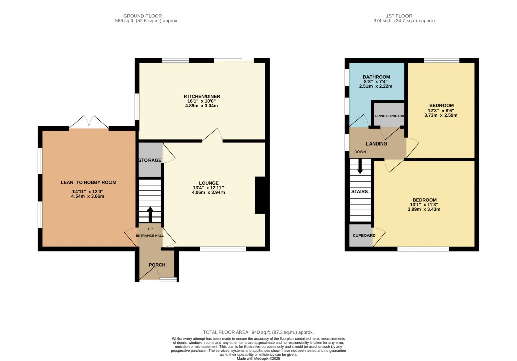Floorplan for Houghton Regis, Dunstable, Bedfordshire