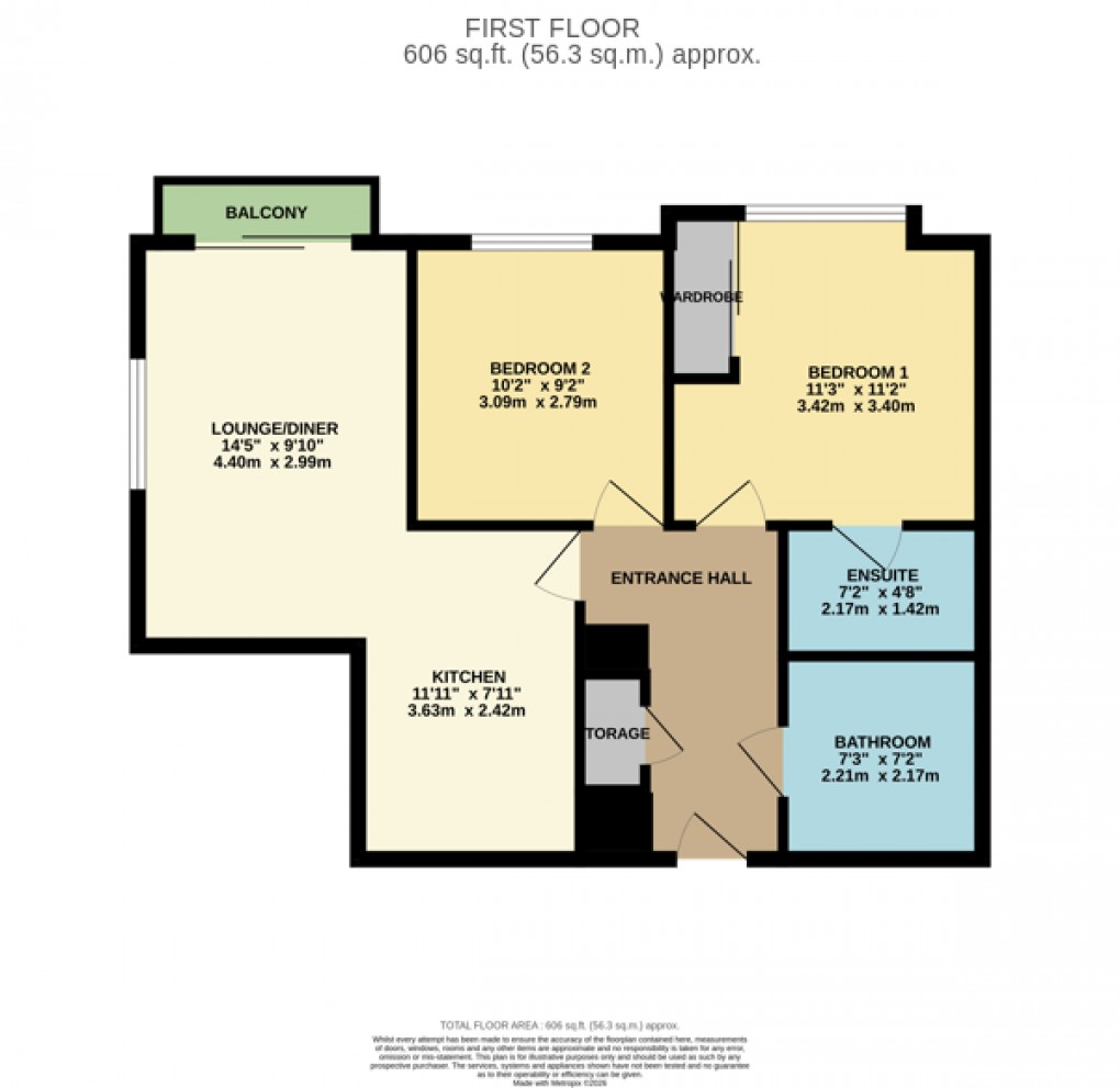 Floorplan for Luton, Bedfordshire