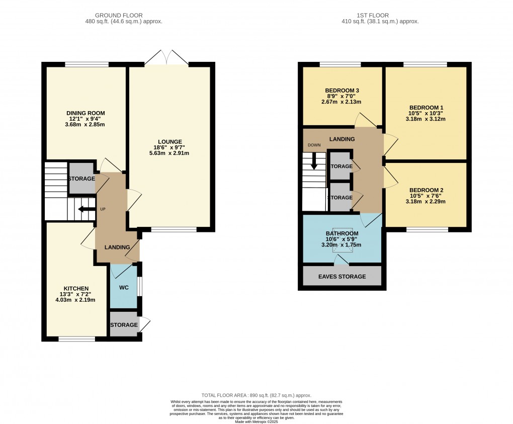 Floorplan for Luton, Bedfordshire